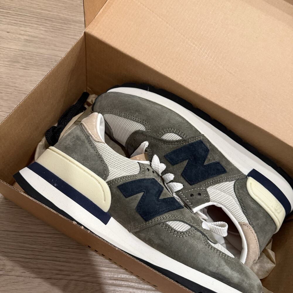 New Balance 991 MiUK JJJJound Grey Olive Size W991JJA Women's Size 7 - Picture 4 of 8